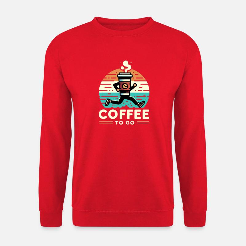 Coffee to go - Unisex Sweatshirt - red