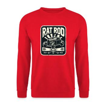 Chemise Ratsking Ratlook – Style rustique personnalisé - Sweat-shirt Unisexe - rouge - Devant - Alina (178cm) & Michal (187cm)