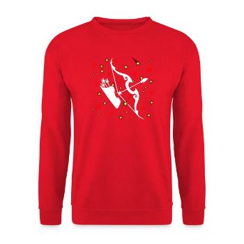 Couleur du Sagittaire - Sweat-shirt Unisexe - rouge - Devant - Alina (178cm) & Michal (187cm)