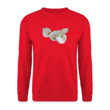 WHITE CALLAS - Unisex Sweatshirt - red - Front - Alina (178cm) & Michal (187cm)