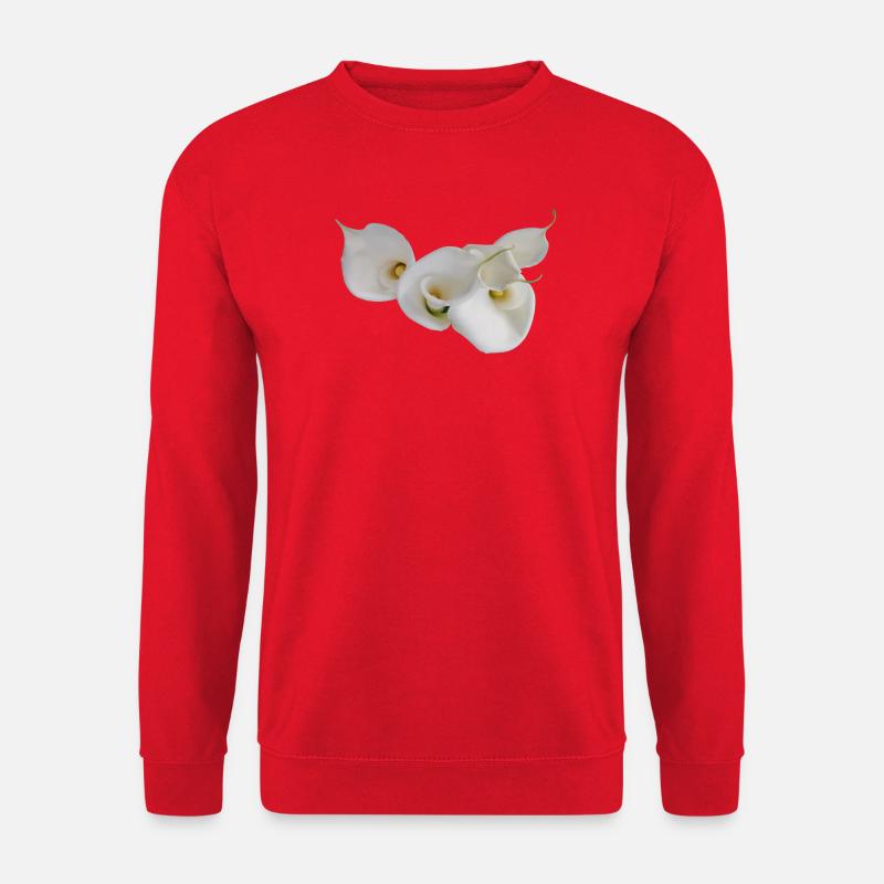 WEISSE CALLAS - Unisex Pullover - Rot