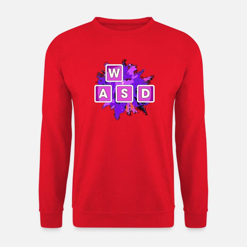 WASD Splash Gaming Blöcke - Unisex Pullover - Rot