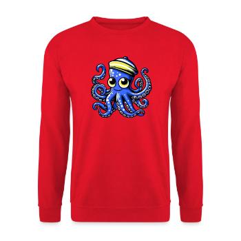 Pieuvre - Sweat-shirt Unisexe - rouge - Devant - Alina (178cm) & Michal (187cm)