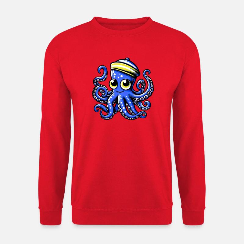 Pieuvre - Sweat-shirt Unisexe - rouge