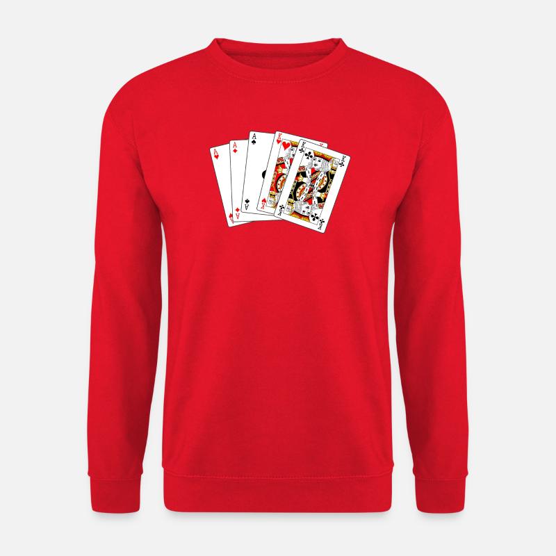 Vollständige Hauskarten - Unisex Pullover - Rot