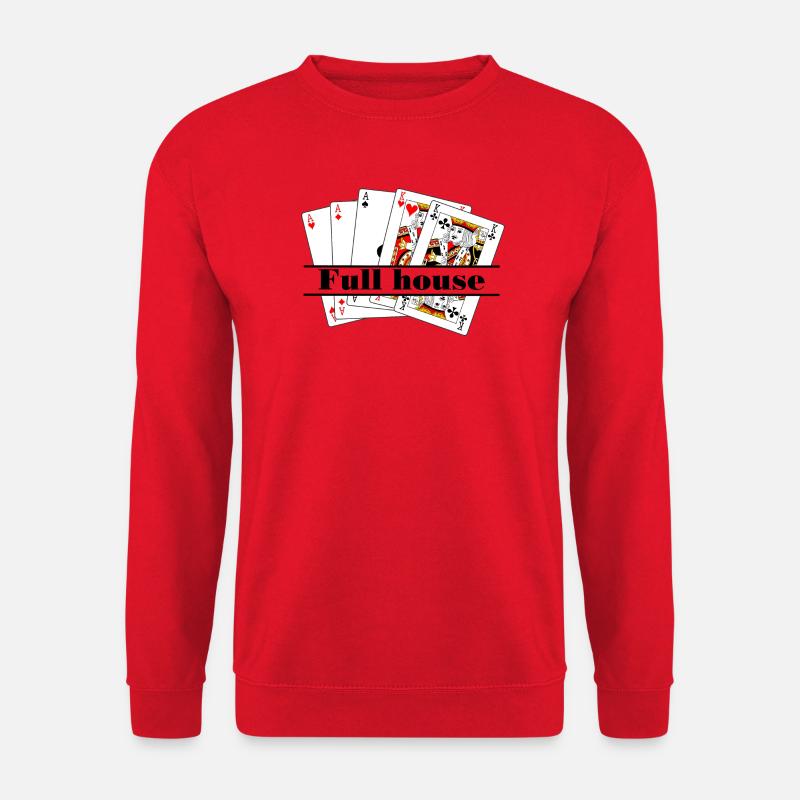 Volles Haus Banner - Unisex Pullover - Rot