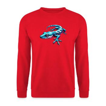 Gecko - Sweat-shirt Unisexe - rouge - Devant - Alina (178cm) & Michal (187cm)