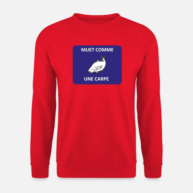 Silent as a carp - Unisex Sweatshirt - red
