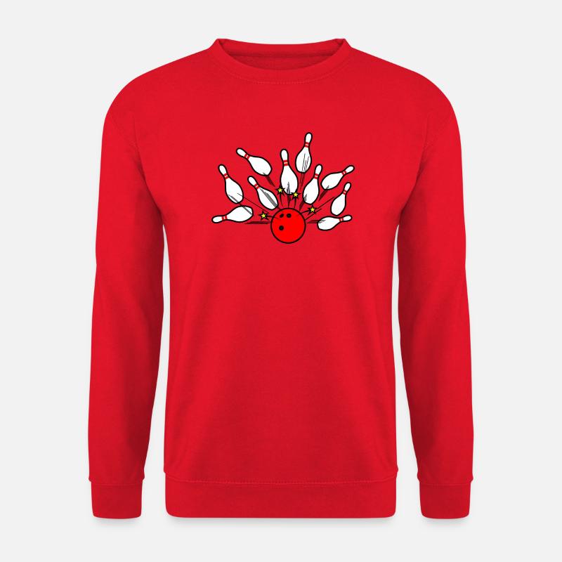 Bowling Strike Roter Ball - Unisex Pullover - Rot