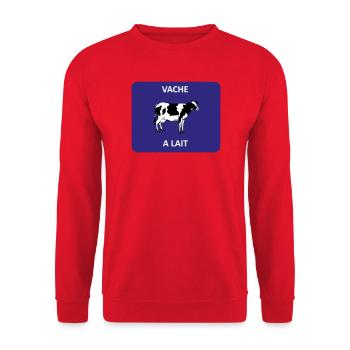 Goldene Gans - Unisex Pullover - Rot - Vorne - Alina (178cm) & Michal (187cm)