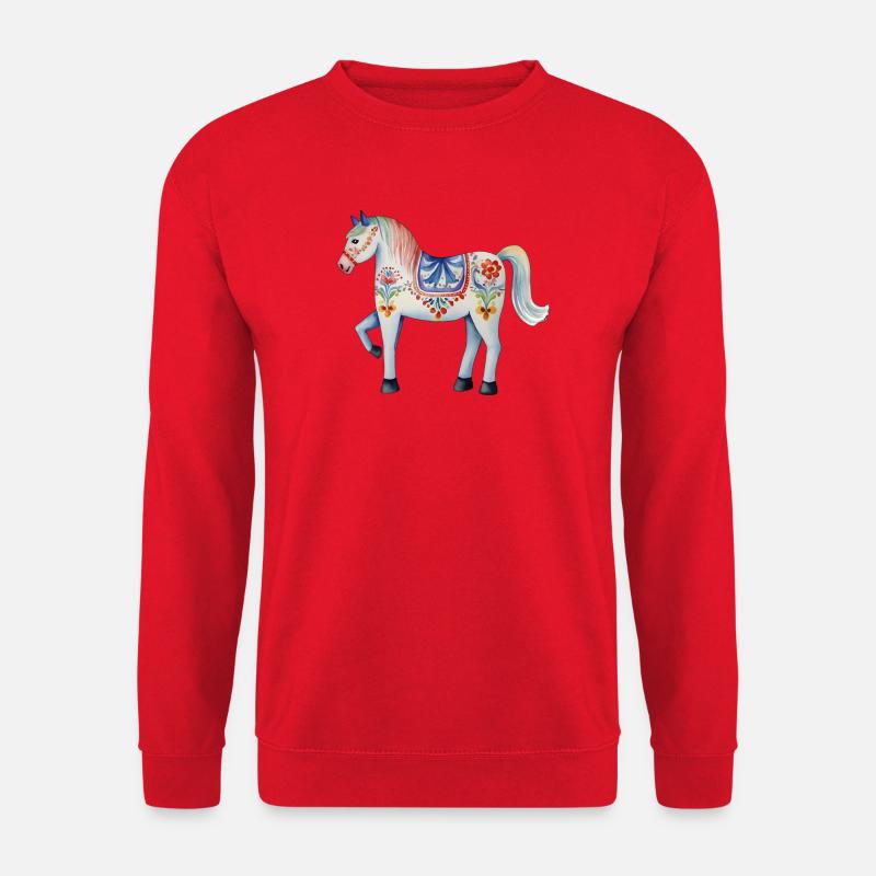 Dalapferd - Unisex Pullover - Rot