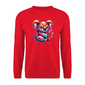 Koala - Sweat-shirt Unisexe - rouge - Devant - Alina (178cm) & Michal (187cm)