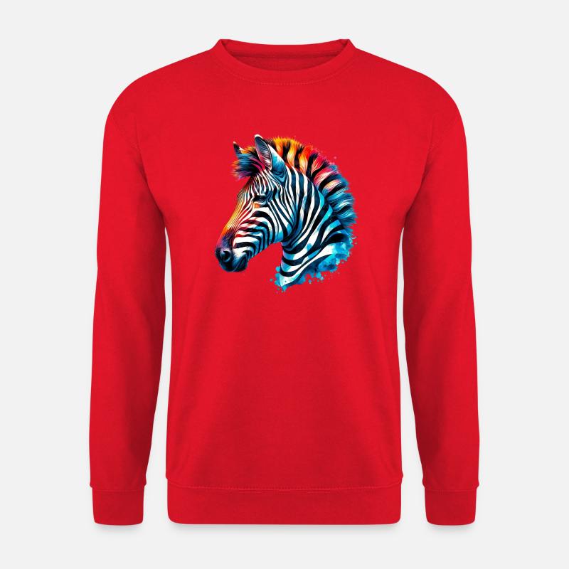 Zebra - Unisex Sweatshirt - red