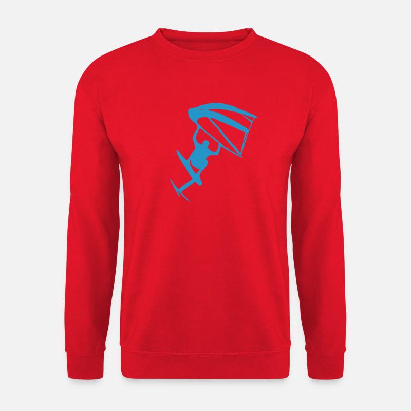 Wingfoiling Sticker - Unisex Pullover - Rot