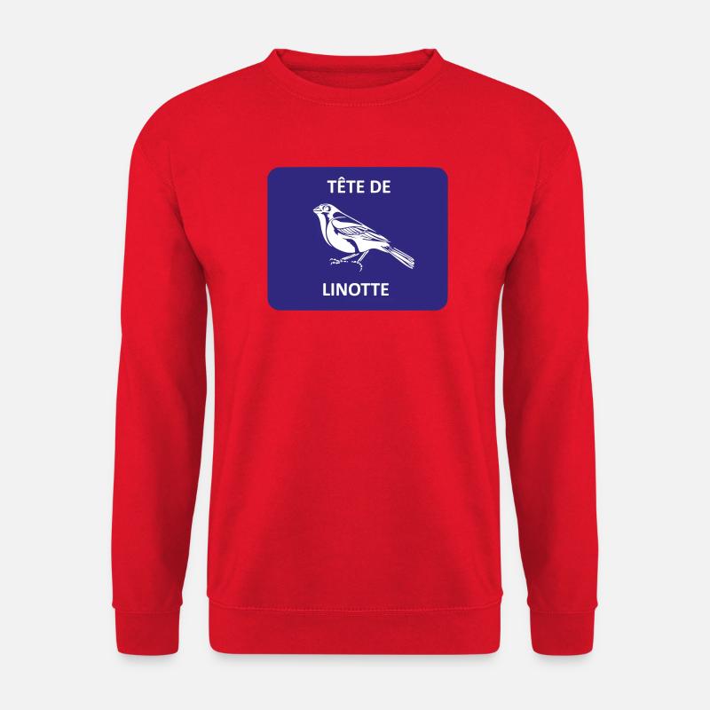 Hänfling-Kopf - Unisex Pullover - Rot
