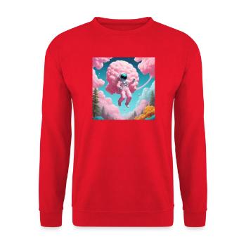 Astronaut - Unisex Sweatshirt - red - Front - Alina (178cm) & Michal (187cm)