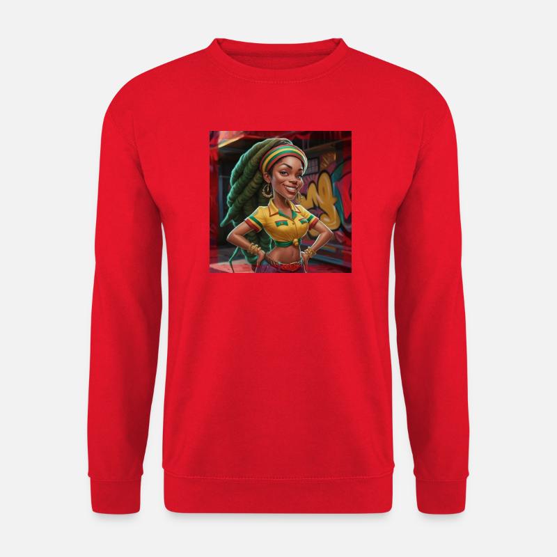 Hübsches Mädchen' - Unisex Pullover - Rot