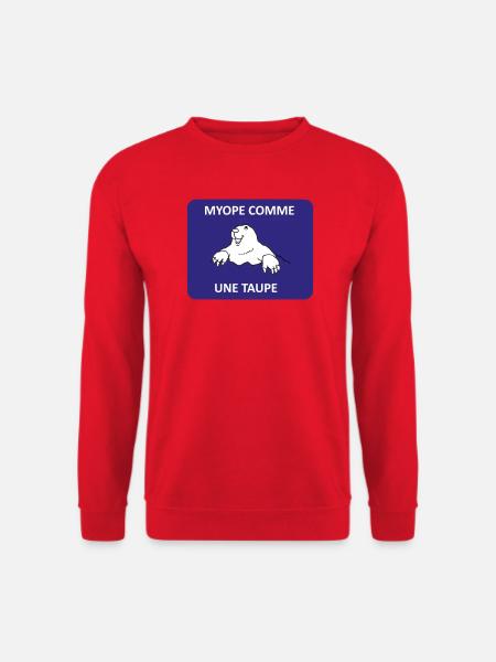 Short-sighted as a mole - Unisex Sweatshirt - red