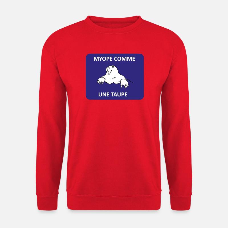 Short-sighted as a mole - Unisex Sweatshirt - red
