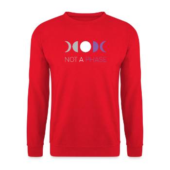 LGBTQ Pride Month - Keine Phase - Asexuell - Unisex Pullover - Rot - Vorne - Alina (178cm) & Michal (187cm)