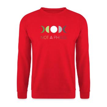 LGBTQ Pride Month - Keine Phase - Aromantic - Unisex Pullover - Rot - Vorne - Alina (178cm) & Michal (187cm)