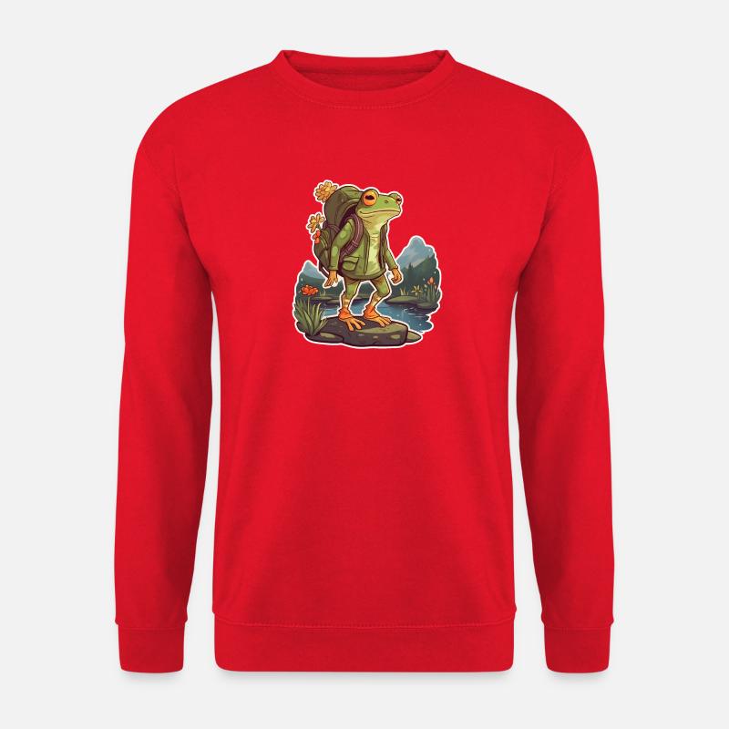 Trailbound Frog Adventurer Mountains - Unisex Pullover - Rot