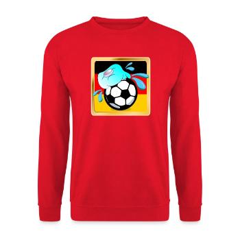 GERMANY SUMMER HEAT - FOOTBALL - Unisex Sweatshirt - red - Front - Alina (178cm) & Michal (187cm)