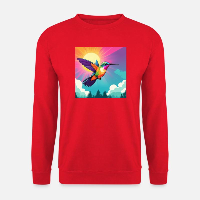 Hummingbird - Unisex Pullover - Rot