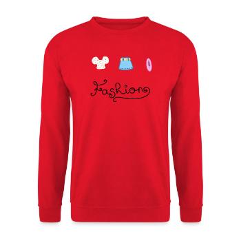 fashion - Sweat-shirt Unisexe - rouge - Devant - Alina (178cm) & Michal (187cm)