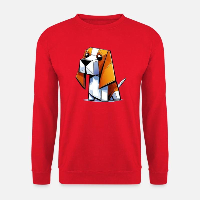 Beagle Hund - Unisex Pullover - Rot