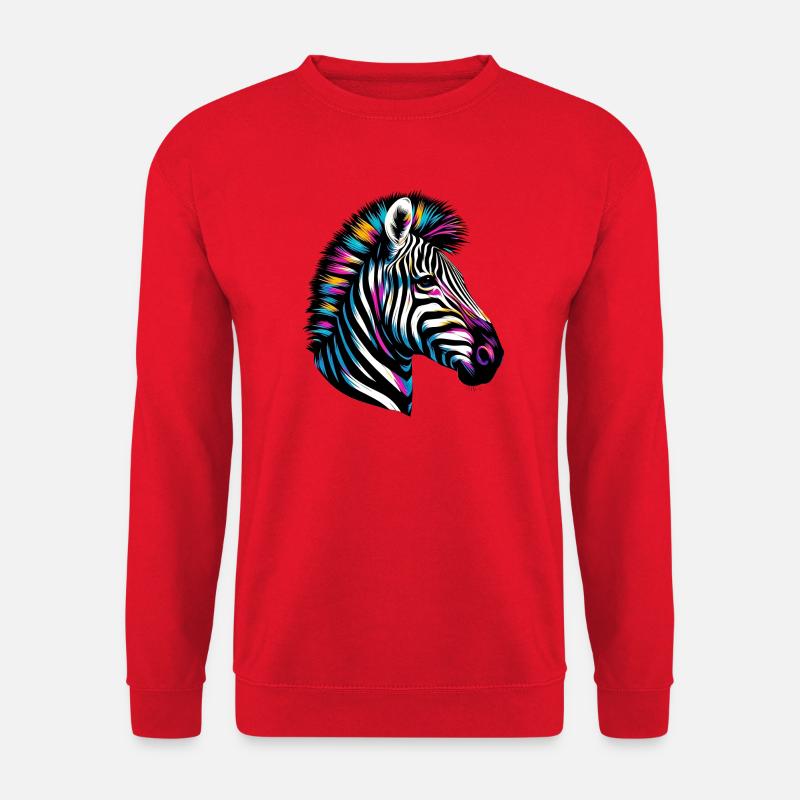 Zebra - Unisex Pullover - Rot