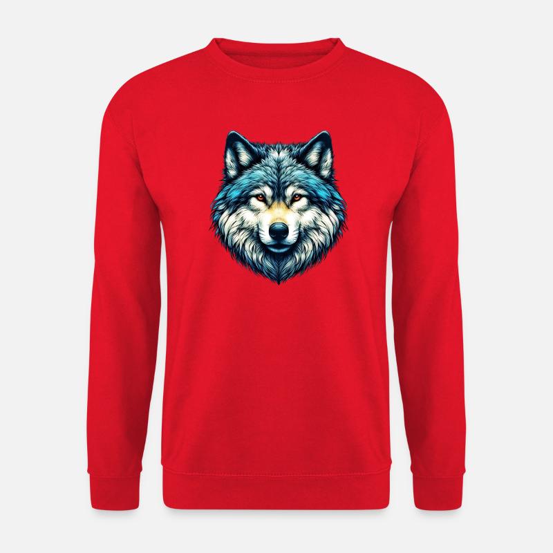 Wolf - Unisex Sweatshirt - red