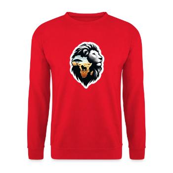 L’Afrique forte comme un lion - Sweat-shirt Unisexe - rouge - Devant - Alina (178cm) & Michal (187cm)