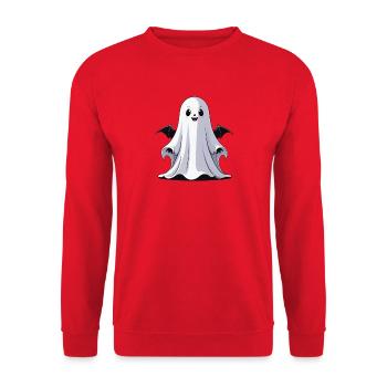Halloween Ghost - Unisex Sweatshirt - red - Front - Alina (178cm) & Michal (187cm)