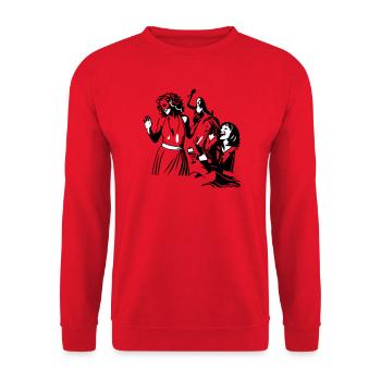 Parti - Sweat-shirt Unisexe - rouge - Devant - Alina (178cm) & Michal (187cm)