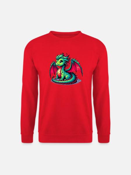 Drache - Unisex Pullover - Rot