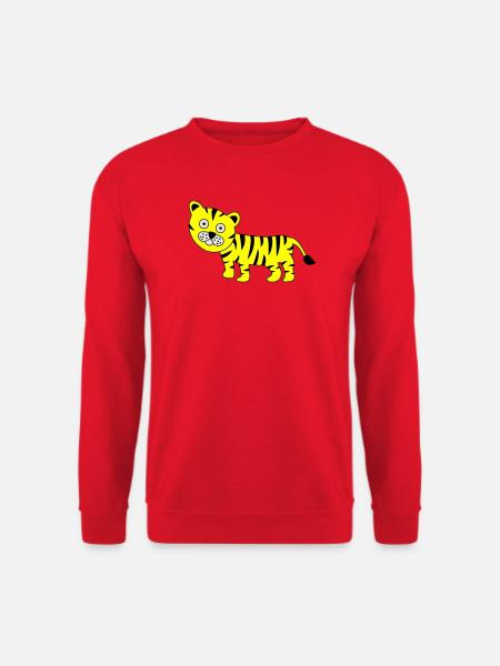 Tiger Funny - Unisex Sweatshirt - red
