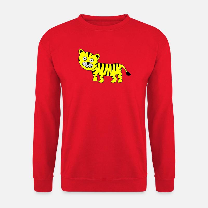 Tiger Funny - Unisex Sweatshirt - red