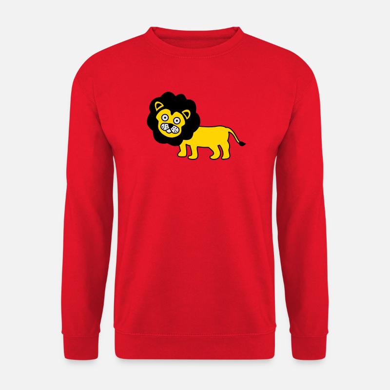 Löwe als Kinder Design - Unisex Pullover - Rot