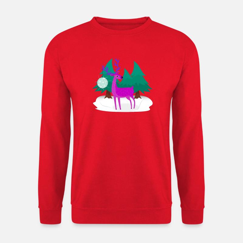 Weihnachtshirsch - Unisex Pullover - Rot