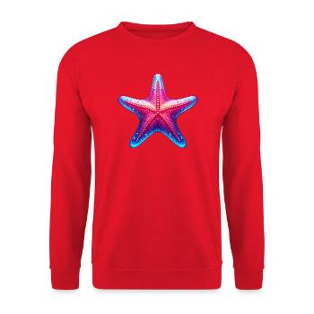 Starfish - Unisex Sweatshirt - red - Front - Alina (178cm) & Michal (187cm)