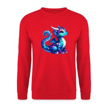 Dragon - Unisex Sweatshirt - red - Front - Alina (178cm) & Michal (187cm)