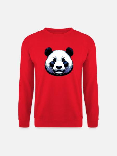 Panda - Sweat-shirt Unisexe - rouge