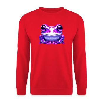 Frosch - Unisex Pullover - Rot - Vorne - Alina (178cm) & Michal (187cm)