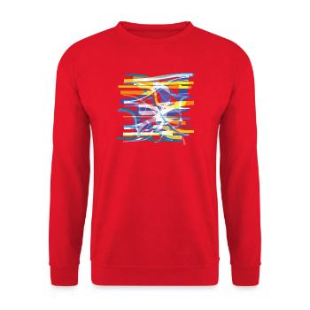 Mise en échec - Sweat-shirt Unisexe - rouge - Devant - Alina (178cm) & Michal (187cm)