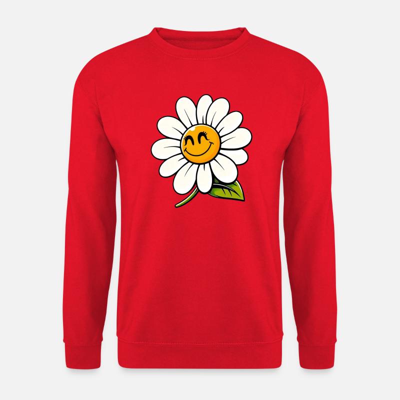 Gänseblümchen - Unisex Pullover - Rot