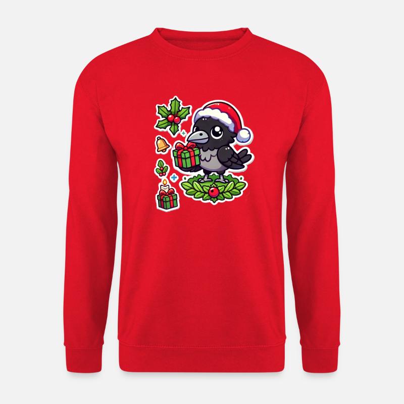 Festive Crow Fester - Unisex Pullover - Rot