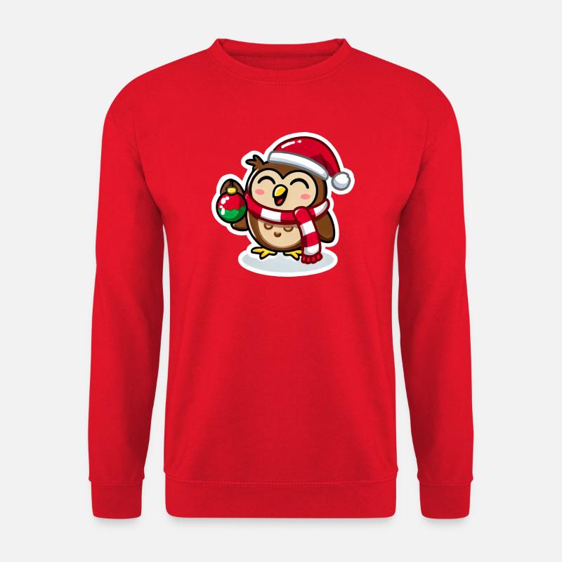Wise Owl Christmas Cheer - Unisex Sweatshirt - red