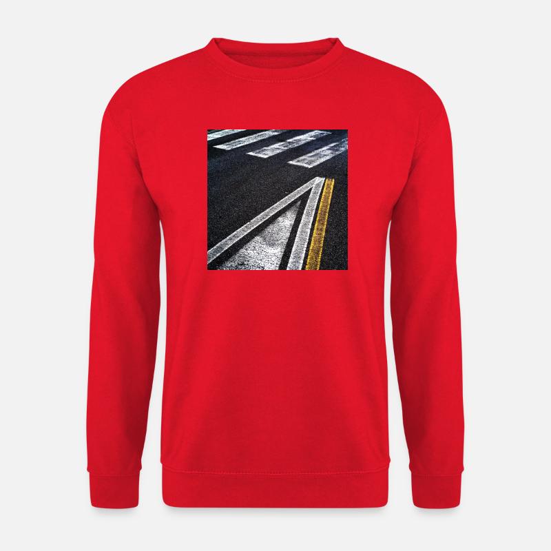 Straßenzeichnungen - Unisex Pullover - Rot