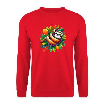 Paresse - Sweat-shirt Unisexe - rouge - Devant - Alina (178cm) & Michal (187cm)